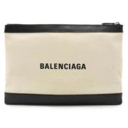 Pre-owned Canvas clutches Balenciaga Vintage , Black , Dames