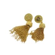 Pre-owned Metal earrings Givenchy Pre-owned , Yellow , Dames