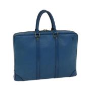 Pre-owned Leather louis-vuitton-bags Louis Vuitton Vintage , Blue , Da...