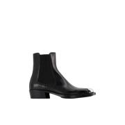 Pre-owned Leather boots Alexander McQueen Pre-owned , Black , Dames