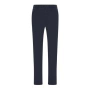 Lyocell Blend Casual Broek Kiton , Blue , Heren