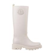 Witte Waterdichte Kniehoge Laarzen Kickstream Moncler , White , Dames