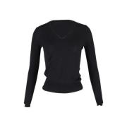 Pre-owned Wool tops Yves Saint Laurent Vintage , Black , Dames