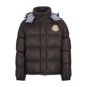 Bruine Cyclone Donsjas Moncler , Brown , Heren