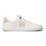 Retro-geïnspireerde Double T Howell Court sneakers Tory Burch , White ...