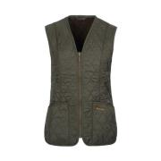 Warm Fleece Gilet met Zakken Barbour , Green , Dames