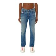 Laagbouw skinny stretch jeans - Blauw Diesel , Blue , Heren