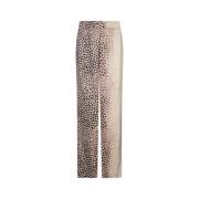 Witte Luipaardprint Trekkoordbroek Roberto Cavalli , Multicolor , Dame...