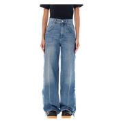 Vintage Blue Wide-Leg Jeans Stella McCartney , Blue , Dames