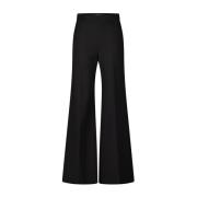 High-Waist Viscose Crêpe Business Broek Windsor , Black , Dames