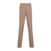 Aarde Bruin Katoen Twill Broek Brunello Cucinelli , Brown , Heren