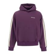 Gestreepte Boxy Sweatshirt met Kangoeroezak Palm Angels , Purple , Her...