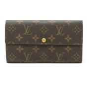 Pre-owned Canvas wallets Louis Vuitton Vintage , Brown , Dames