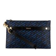 Pre-owned Fabric clutches Versace Pre-owned , Blue , Dames