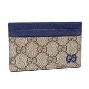 Pre-owned Canvas wallets Gucci Vintage , Beige , Dames