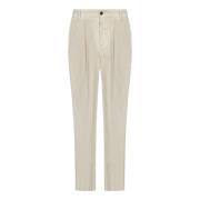 Crème Corduroy Broek Regular Fit Doppiaa , Beige , Heren