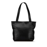 Pre-owned Leather totes Chanel Vintage , Black , Dames