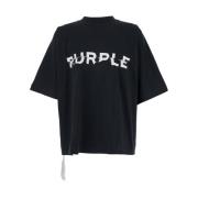 Jersey Oversized T-shirts en Polos Purple Brand , Black , Heren