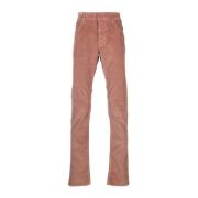 Ribfluwelen broek met speciale Japanse stoffen Jacob Cohën , Pink , He...