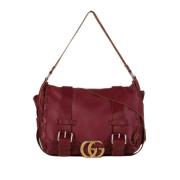 Pre-owned Leather crossbody-bags Gucci Vintage , Red , Dames