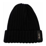 Eco Beanie Muts Zwart Borsalino , Black , Unisex