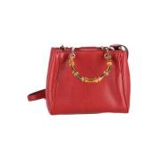 Pre-owned Leather handbags Gucci Vintage , Red , Dames