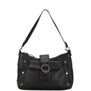 Pre-owned Leather shoulder-bags Bvlgari Vintage , Black , Dames