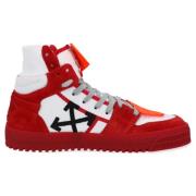 Leather sneakers Off White , Red , Heren