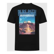 Zwart Observatorium T-shirt Heren Pure Path , Black , Heren