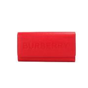 Geperst lederen continentale koppelingsportemonnee Burberry , Red , Da...