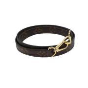 Pre-owned Leather belts Louis Vuitton Vintage , Brown , Dames