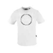 Premium Katoenen Tee met Attitude Plein Sport , White , Heren