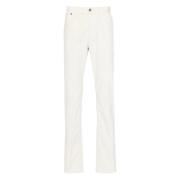 Stretch Cotton Meribel Jeans Brioni , White , Heren