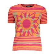 Levendige Contrast Pullover Desigual , Multicolor , Dames