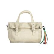 Stijlvolle witte handtas met contrastdetail Desigual , White , Dames