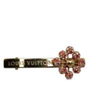 Pre-owned Metal hair-accessories Louis Vuitton Vintage , Yellow , Dame...