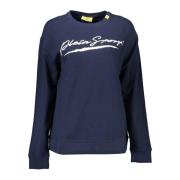 Blauw Logo Sweatshirt Casual Luxe Plein Sport , Blue , Dames