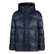 Nylon donsjack met capuchon Woolrich , Blue , Heren