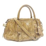 Pre-owned Leather prada-bags Prada Vintage , Brown , Dames