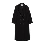 Oversized Boxy Wool Winter Coat IVY OAK , Black , Dames