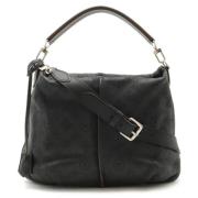 Pre-owned Leather handbags Louis Vuitton Vintage , Black , Dames