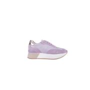 Lila Sport Sneakers Suède Mesh Liu Jo , Purple , Dames