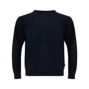 Elegante Blauwe Wollen Trui voor Mannen Ferrante , Blue , Heren