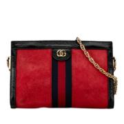 Pre-owned Suede crossbody-bags Gucci Vintage , Red , Dames