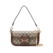 1955 Horsebit Schoudertas Gucci , Brown , Dames