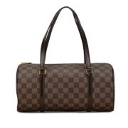 Pre-owned Canvas handbags Louis Vuitton Vintage , Brown , Dames