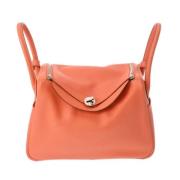 Pre-owned Leather shoulder-bags Hermès Vintage , Pink , Dames