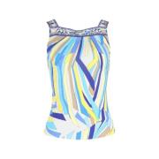 Pre-owned Silk tops Emilio Pucci Pre-owned , Multicolor , Dames