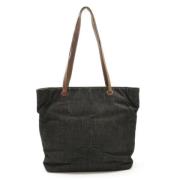 Pre-owned Leather totes Chanel Vintage , Black , Dames