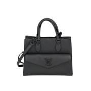 Pre-owned Leather handbags Louis Vuitton Vintage , Black , Dames